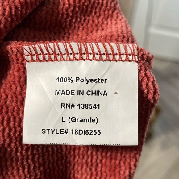 Cozy Long Sleeve Rust Dress - Picture 6 of 6